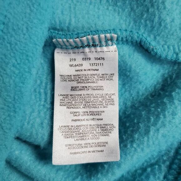 Columbia Full Zip Turquoise Fleece Jacket Women’s Small Pockets Outdoor Warm - Picture 5 of 7
